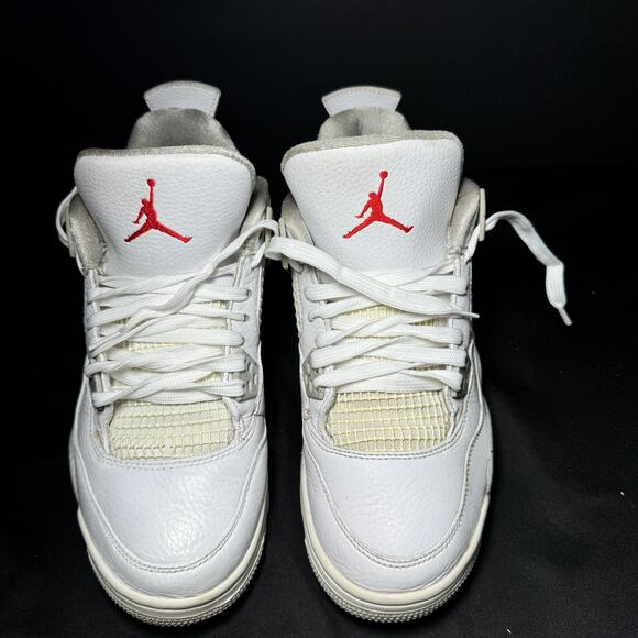 Size 7 - Nike Air Jordan 4 Retro GS White Oreo Men's Shoes - Picture 4 of 9